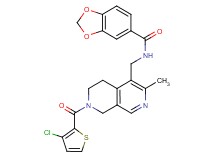 N-({7-[(3-chloro-2-thienyl)carbonyl]-3-methyl-5,6,7,8-tetrahydro-2,7-naphthyridin-4-yl}methyl)-1,3-benzodioxole-5-carboxamide