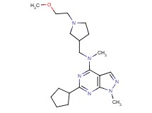 6-cyclopentyl-N-{[1-(2-methoxyethyl)pyrrolidin-3-yl]methyl}-N,1-dimethyl-1H-pyrazolo[3,4-d]pyrimidin-4-amine