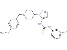N-(3-fluorophenyl)-N'-(1-{1-[4-(methylthio)benzyl]-4-piperidinyl}-1H-pyrazol-5-yl)urea