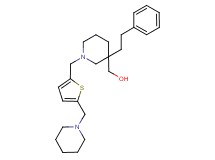 (3-(2-phenylethyl)-1-{[5-(1-piperidinylmethyl)-2-thienyl]methyl}-3-piperidinyl)methanol