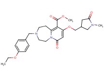 methyl 3-(4-ethoxybenzyl)-9-[(1-methyl-5-oxo-3-pyrrolidinyl)methoxy]-7-oxo-1,2,3,4,5,7-hexahydropyrido[1,2-d][1,4]diazepine-10-carboxylate