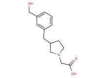 {3-[3-(hydroxymethyl)benzyl]-1-pyrrolidinyl}acetic acid