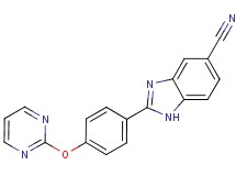 2-[4-(pyrimidin-2-yloxy)phenyl]-1H-benzimidazole-5-carbonitrile