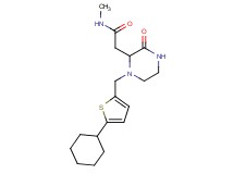 2-{1-[(5-cyclohexyl-2-thienyl)methyl]-3-oxopiperazin-2-yl}-N-methylacetamide