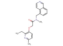 2-[(2-ethyl-6-methyl-3-pyridinyl)oxy]-N-(5-isoquinolinylmethyl)-N-methylacetamide