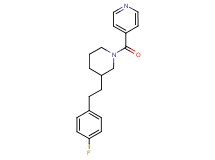 4-({3-[2-(4-fluorophenyl)ethyl]-1-piperidinyl}carbonyl)pyridine
