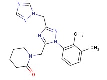 1-{[1-(2,3-dimethylphenyl)-3-(1H-1,2,4-triazol-1-ylmethyl)-1H-1,2,4-triazol-5-yl]methyl}piperidin-2-one