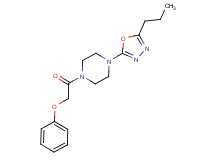 1-(phenoxyacetyl)-4-(5-propyl-1,3,4-oxadiazol-2-yl)piperazine