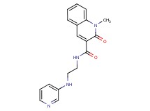 1-methyl-2-oxo-N-[2-(pyridin-3-ylamino)ethyl]-1,2-dihydroquinoline-3-carboxamide