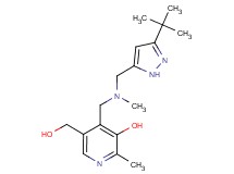 4-{[[(3-tert-butyl-1H-pyrazol-5-yl)methyl](methyl)amino]methyl}-5-(hydroxymethyl)-2-methylpyridin-3-ol