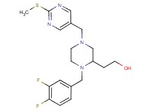 2-(1-(3,4-difluorobenzyl)-4-{[2-(methylthio)-5-pyrimidinyl]methyl}-2-piperazinyl)ethanol