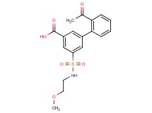 2'-acetyl-5-{[(2-methoxyethyl)amino]sulfonyl}biphenyl-3-carboxylic acid