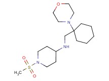 1-(methylsulfonyl)-N-[(1-morpholin-4-ylcyclohexyl)methyl]piperidin-4-amine