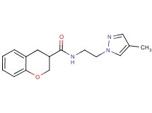 N-[2-(4-methyl-1H-pyrazol-1-yl)ethyl]chromane-3-carboxamide