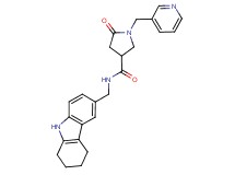5-oxo-1-(pyridin-3-ylmethyl)-N-(2,3,4,9-tetrahydro-1H-carbazol-6-ylmethyl)pyrrolidine-3-carboxamide