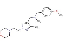 (4-methoxybenzyl)methyl{[3-methyl-1-(2-morpholin-4-ylethyl)-1H-pyrazol-4-yl]methyl}amine