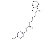 N-[(5-methylpyrazin-2-yl)methyl]-5-(1-oxo-1,3-dihydro-2H-isoindol-2-yl)pentanamide