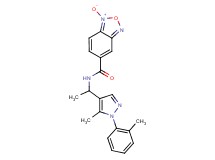 N-{1-[5-methyl-1-(2-methylphenyl)-1H-pyrazol-4-yl]ethyl}-2,1,3-benzoxadiazole-5-carboxamide 1-oxide