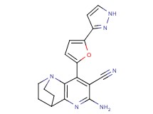 6-amino-8-[5-(1H-pyrazol-3-yl)-2-furyl]-3,4-dihydro-2H-1,4-ethano-1,5-naphthyridine-7-carbonitrile