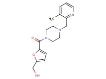 [5-({4-[(3-methylpyridin-2-yl)methyl]piperazin-1-yl}carbonyl)-2-furyl]methanol