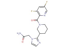 2-(2-{1-[(3,5-difluoro-2-pyridinyl)carbonyl]-3-piperidinyl}-1H-imidazol-1-yl)acetamide