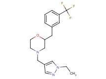 4-[(1-ethyl-1H-pyrazol-4-yl)methyl]-2-[3-(trifluoromethyl)benzyl]morpholine