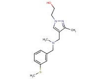 2-[3-methyl-4-({methyl[3-(methylthio)benzyl]amino}methyl)-1H-pyrazol-1-yl]ethanol