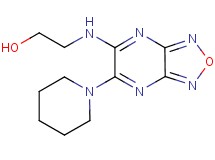 2-{[6-(1-piperidinyl)[1,2,5]oxadiazolo[3,4-b]pyrazin-5-yl]amino}ethanol