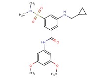 3-[(cyclopropylmethyl)amino]-N-(3,5-dimethoxyphenyl)-5-[(dimethylamino)sulfonyl]benzamide