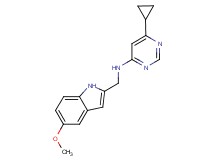 6-cyclopropyl-N-[(5-methoxy-1H-indol-2-yl)methyl]pyrimidin-4-amine