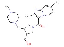 {(3R*,4R*)-1-[(2,7-dimethylimidazo[1,2-a]pyridin-3-yl)carbonyl]-4-[(4-methylpiperazin-1-yl)methyl]pyrrolidin-3-yl}methanol