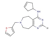 N-cyclopent-3-en-1-yl-7-(2-furylmethyl)-6,7,8,9-tetrahydro-5H-pyrimido[4,5-d]azepin-4-amine