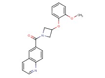 6-{[3-(2-methoxyphenoxy)-1-azetidinyl]carbonyl}quinoline