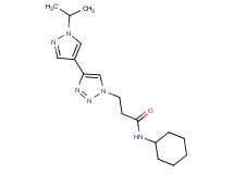 N-cyclohexyl-3-[4-(1-isopropyl-1H-pyrazol-4-yl)-1H-1,2,3-triazol-1-yl]propanamide