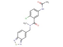 5-(acetylamino)-N-(2,1,3-benzothiadiazol-5-ylmethyl)-2-chloro-N-methylbenzamide