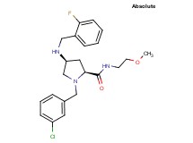 (4S)-1-(3-chlorobenzyl)-4-[(2-fluorobenzyl)amino]-N-(2-methoxyethyl)-L-prolinamide