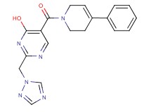 5-[(4-phenyl-3,6-dihydropyridin-1(2H)-yl)carbonyl]-2-(1H-1,2,4-triazol-1-ylmethyl)pyrimidin-4-ol