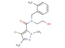 4-chloro-N-(2-hydroxyethyl)-1,3-dimethyl-N-(2-methylbenzyl)-1H-pyrazole-5-carboxamide
