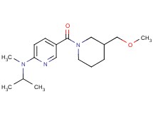 N-isopropyl-5-{[3-(methoxymethyl)-1-piperidinyl]carbonyl}-N-methyl-2-pyridinamine
