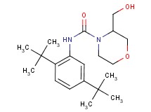 N-(2,5-di-tert-butylphenyl)-3-(hydroxymethyl)morpholine-4-carboxamide