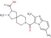 8-[(2,6-dimethylimidazo[1,2-a]pyridin-3-yl)carbonyl]-2-methyl-2,8-diazaspiro[4.5]decane-3-carboxylic acid