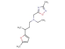 N-ethyl-3-(5-methyl-2-furyl)-N-[(3-methyl-1,2,4-oxadiazol-5-yl)methyl]butan-1-amine