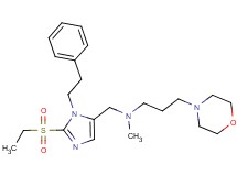 N-{[2-(ethylsulfonyl)-1-(2-phenylethyl)-1H-imidazol-5-yl]methyl}-N-methyl-3-(4-morpholinyl)-1-propanamine