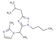 1-butyl-3-isobutyl-5-[1-(2-methyl-1H-imidazol-1-yl)ethyl]-1H-1,2,4-triazole