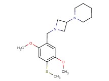 1-{1-[2,5-dimethoxy-4-(methylthio)benzyl]azetidin-3-yl}piperidine