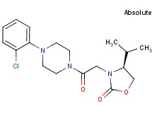 (4S)-3-{2-[4-(2-chlorophenyl)piperazin-1-yl]-2-oxoethyl}-4-isopropyl-1,3-oxazolidin-2-one