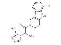 6-chloro-2-[2-(2-methyl-1H-imidazol-1-yl)propanoyl]-2,3,4,5-tetrahydro-1H-pyrido[4,3-b]indole