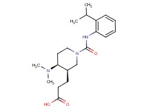 3-((3R*,4S*)-4-(dimethylamino)-1-{[(2-isopropylphenyl)amino]carbonyl}piperidin-3-yl)propanoic acid