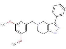 5-(3,5-dimethoxybenzyl)-3-phenyl-4,5,6,7-tetrahydro-1H-pyrazolo[4,3-c]pyridine