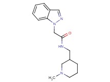 2-(1H-indazol-1-yl)-N-[(1-methylpiperidin-3-yl)methyl]acetamide